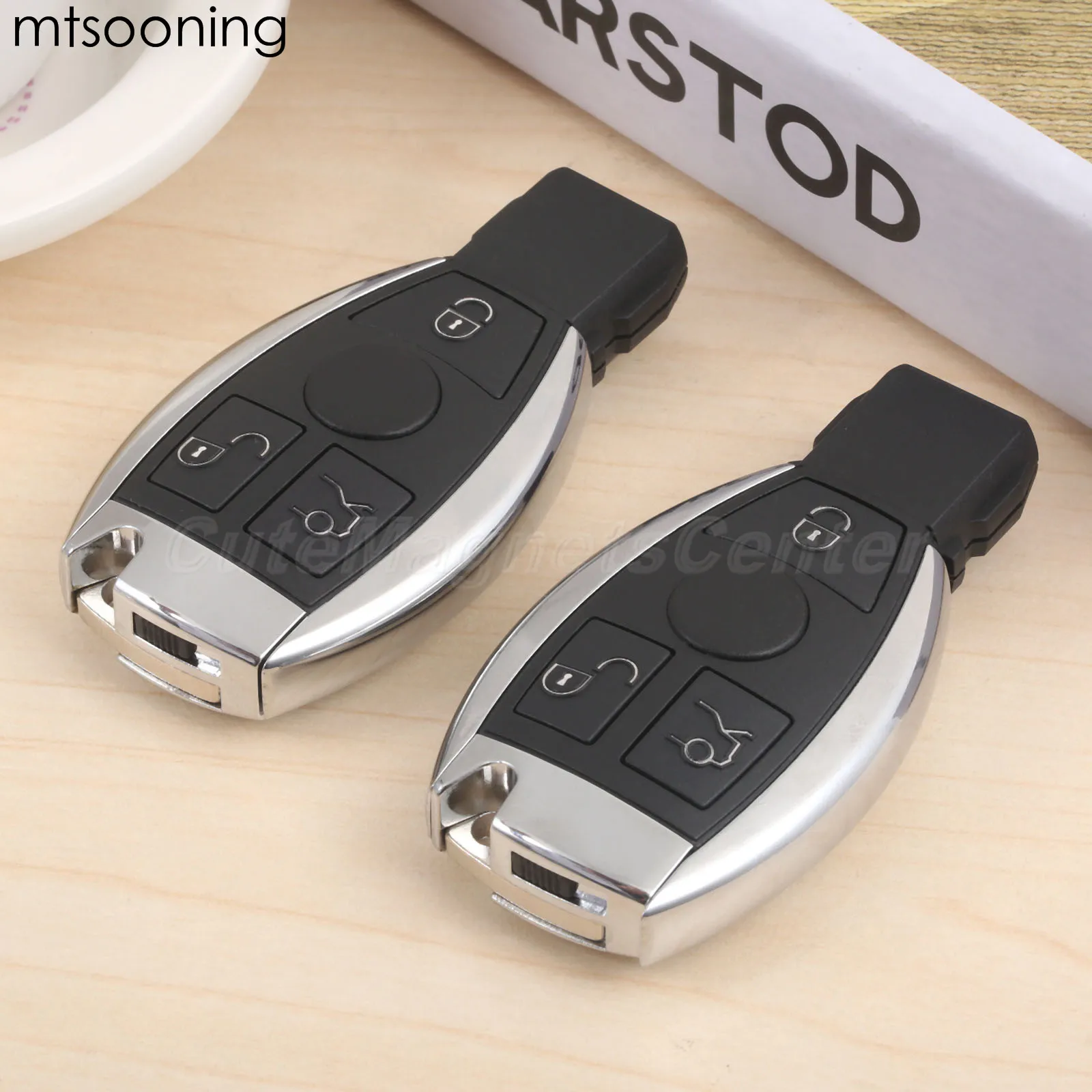 2 шт. 3 кнопки 433 МГц Интеллектуальный Автомобильный ключ дистанционного