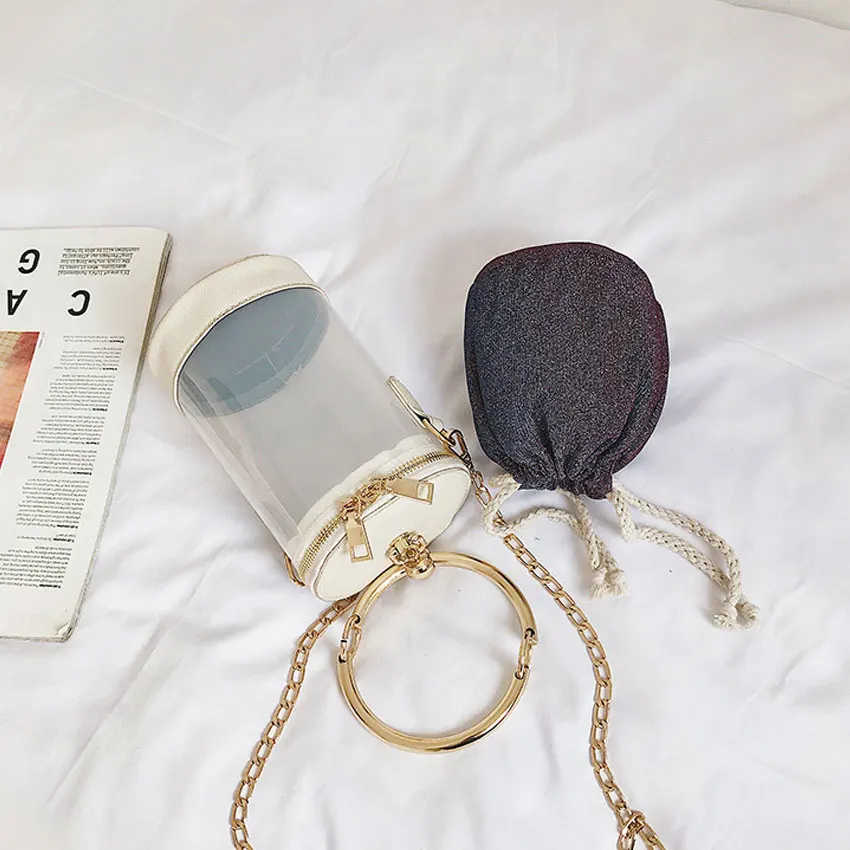 Сумка-мессенджер LJT маленькая с металлической ручкой цилиндрическая 2019 | Багаж и