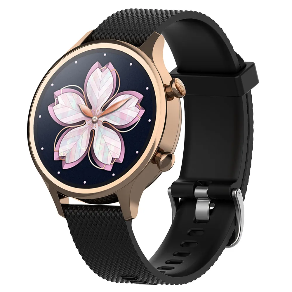 18mm silicone strap watchband for ticwatch c2 smartwatch rose gold version replacement womens wristband bracelet bands free global shipping