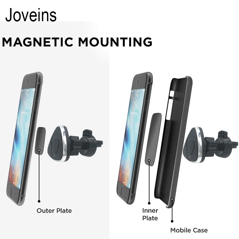 JOVEINS Magnetic Phone Holder in Car 360 Rotation Universal Strong Magnet Mount Support Stand For iPhone | Мобильные телефоны и