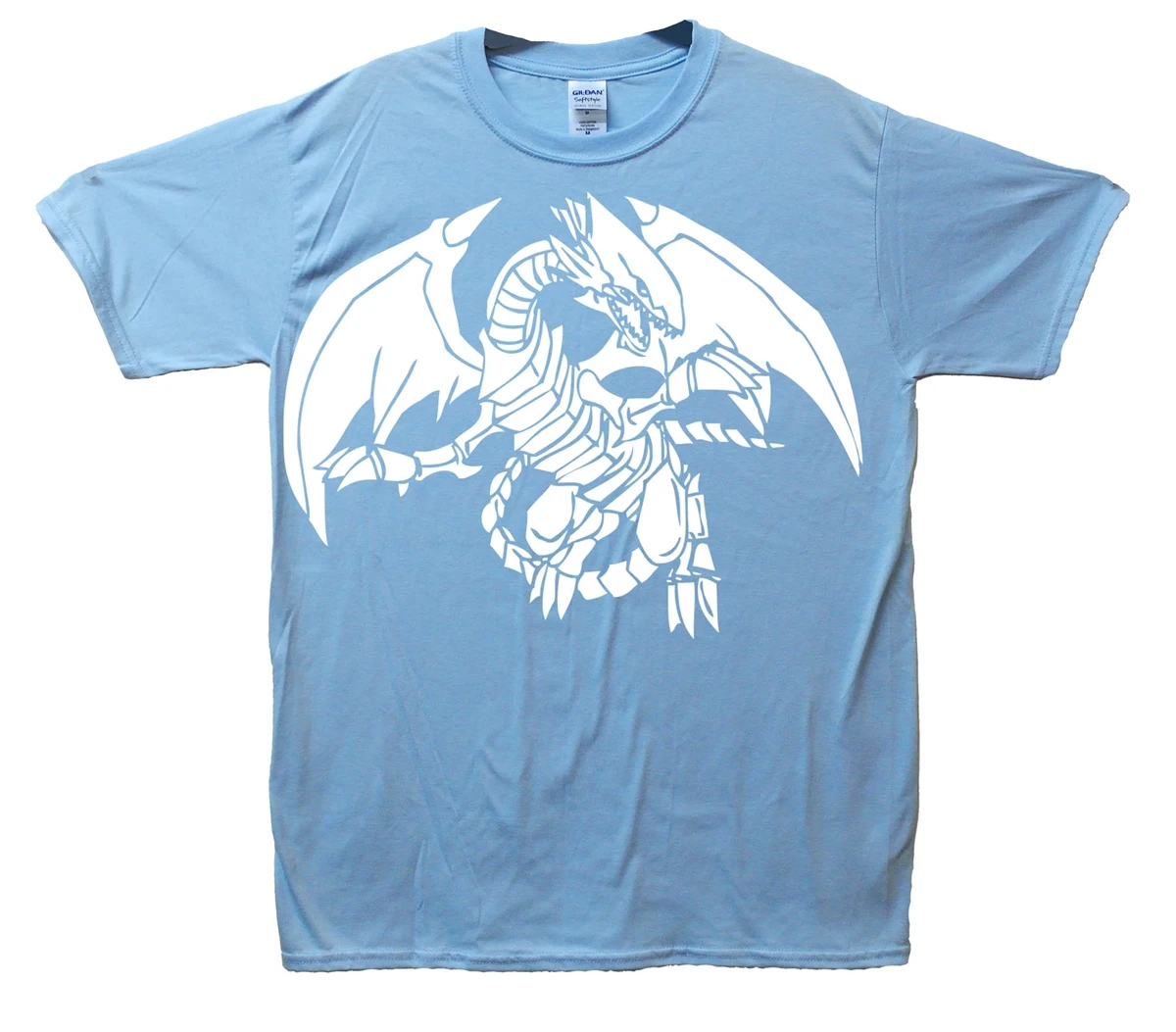 Племенные голубые глаза белый дракон. Yu-Gi-Oh футболка Летняя мужская с коротким