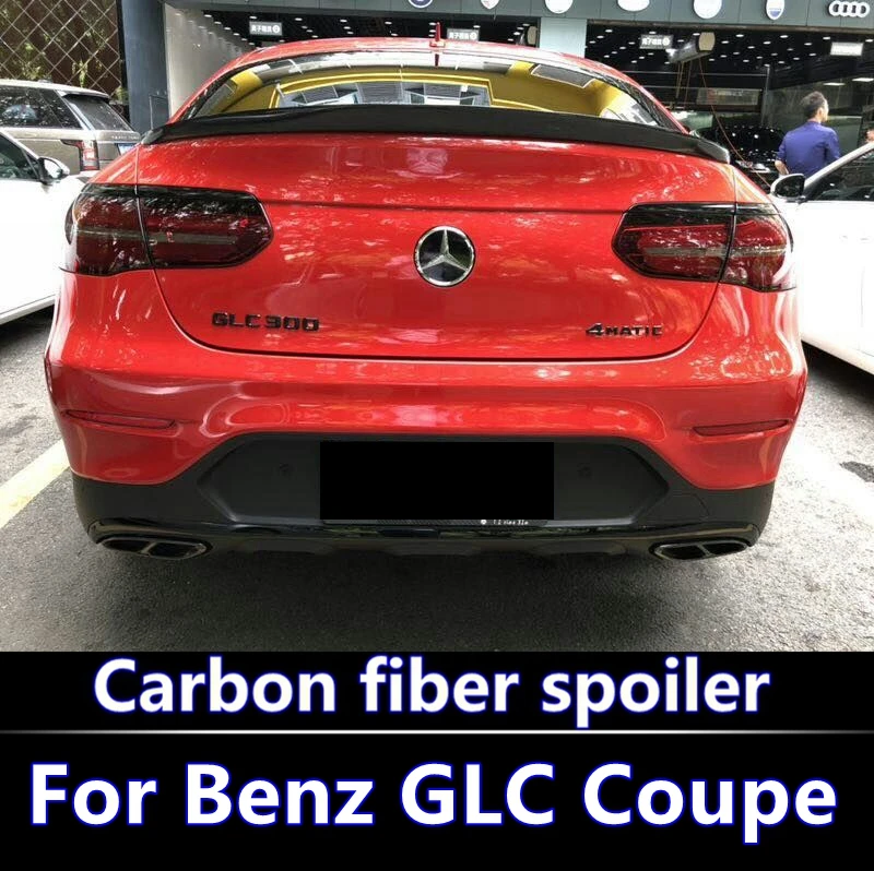Спойлер для Mercedes GLC Class Coupe GLC300 GLC250- для Benz GLC43 GLC260 спойлер из углеродного волокна для заднего крыла автомобиля