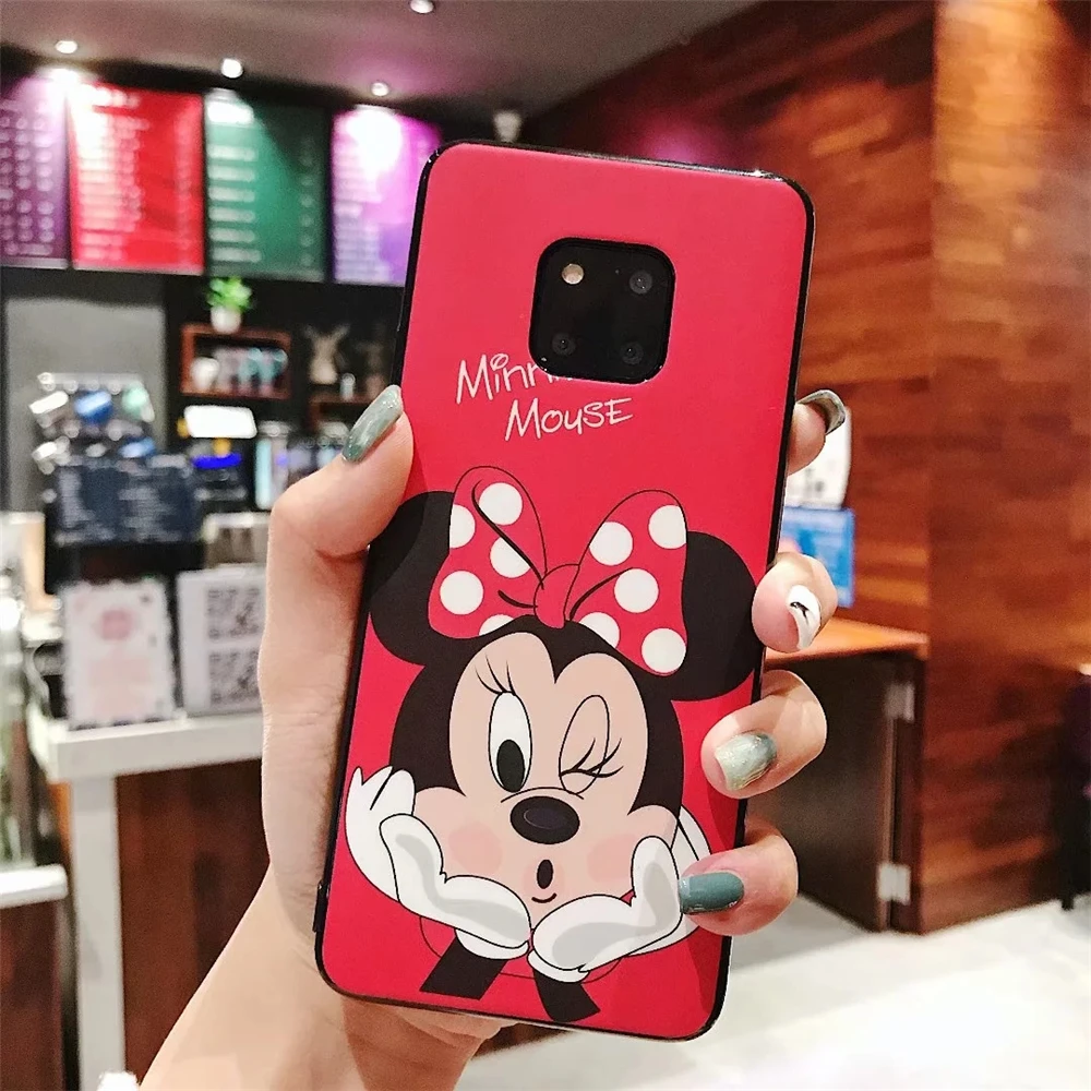 С Микки Маусом и Минни Маус комплект Мышь чехол для телефона Samsung Galaxy S8 S9 S10 плюс