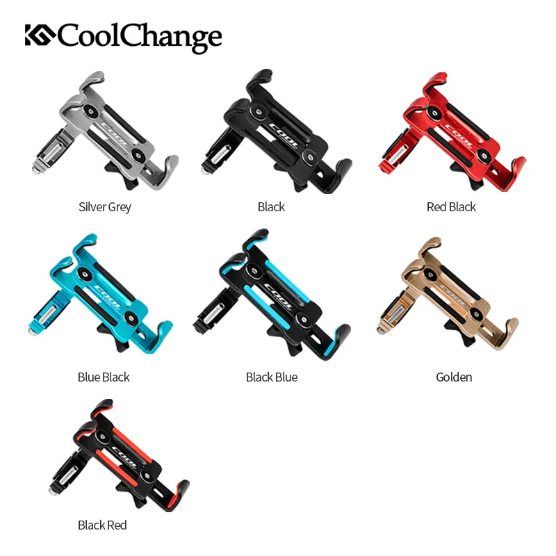 Регулируемая противоскользящая велосипедная подставка для телефона CoolChange