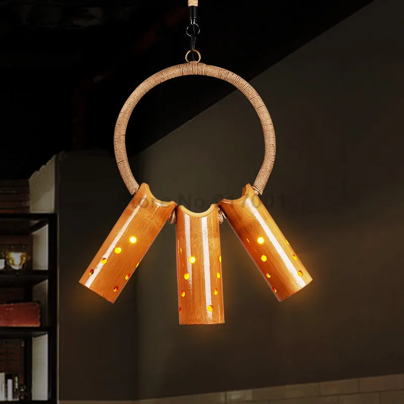 Американский стиль Деревня ретро креативная бамбуковая искусственная Подвесная