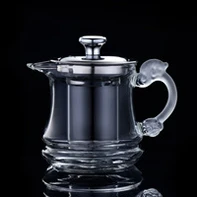 500 мл креативный чайник из прозрачного стекла S tea m чайник большой емкости Емкость с ручкой чайные принадлежности для воды чайная посуда контейнер в качестве декора