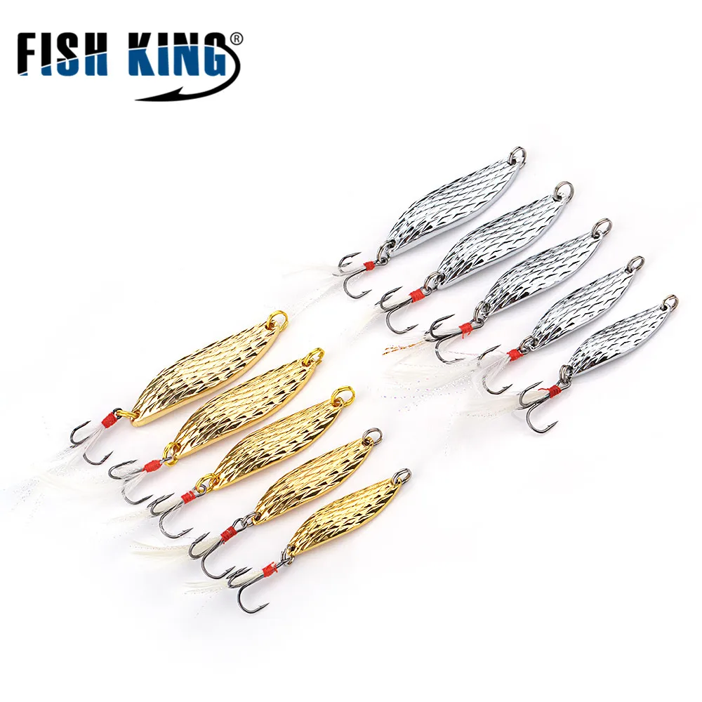 FISHKING 1 шт. приманка в виде ложки искусственная-20 г металлическая рыболовная 2