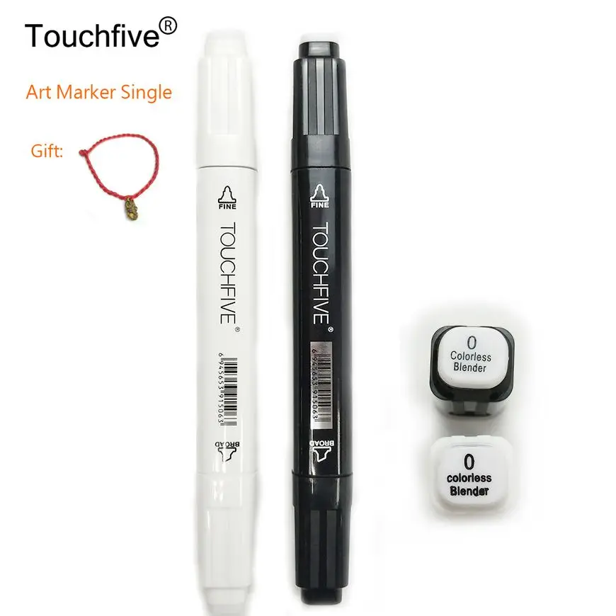 T5-WB TOUCHFive 0# бесцветный блендер маркеры на спиртовой основе чернила двойной головы Эскиз Маркер Набор для художник манга Живопись Дизайн поставки - Цвет: T5-WB
