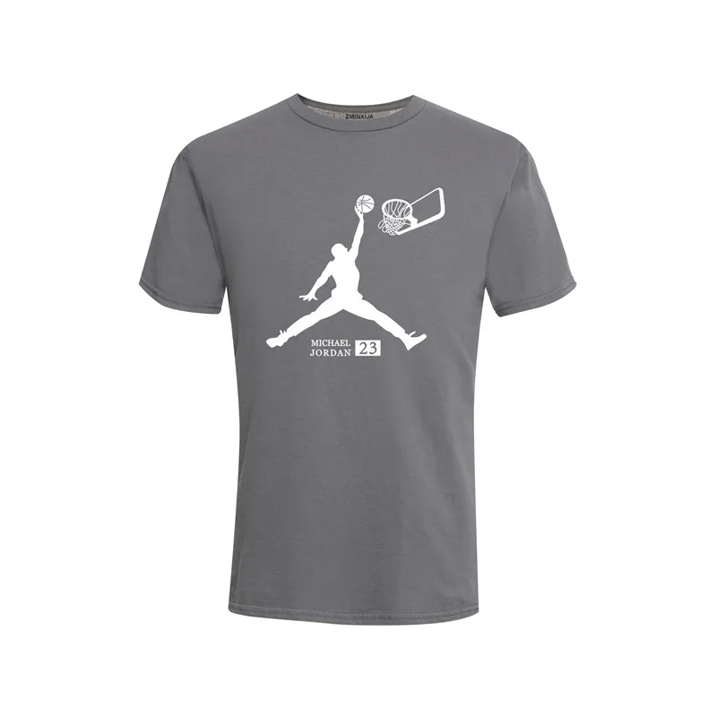 2018 модная мужская футболка с круглым вырезом и рисунком Jordan NBA Топ Футболка