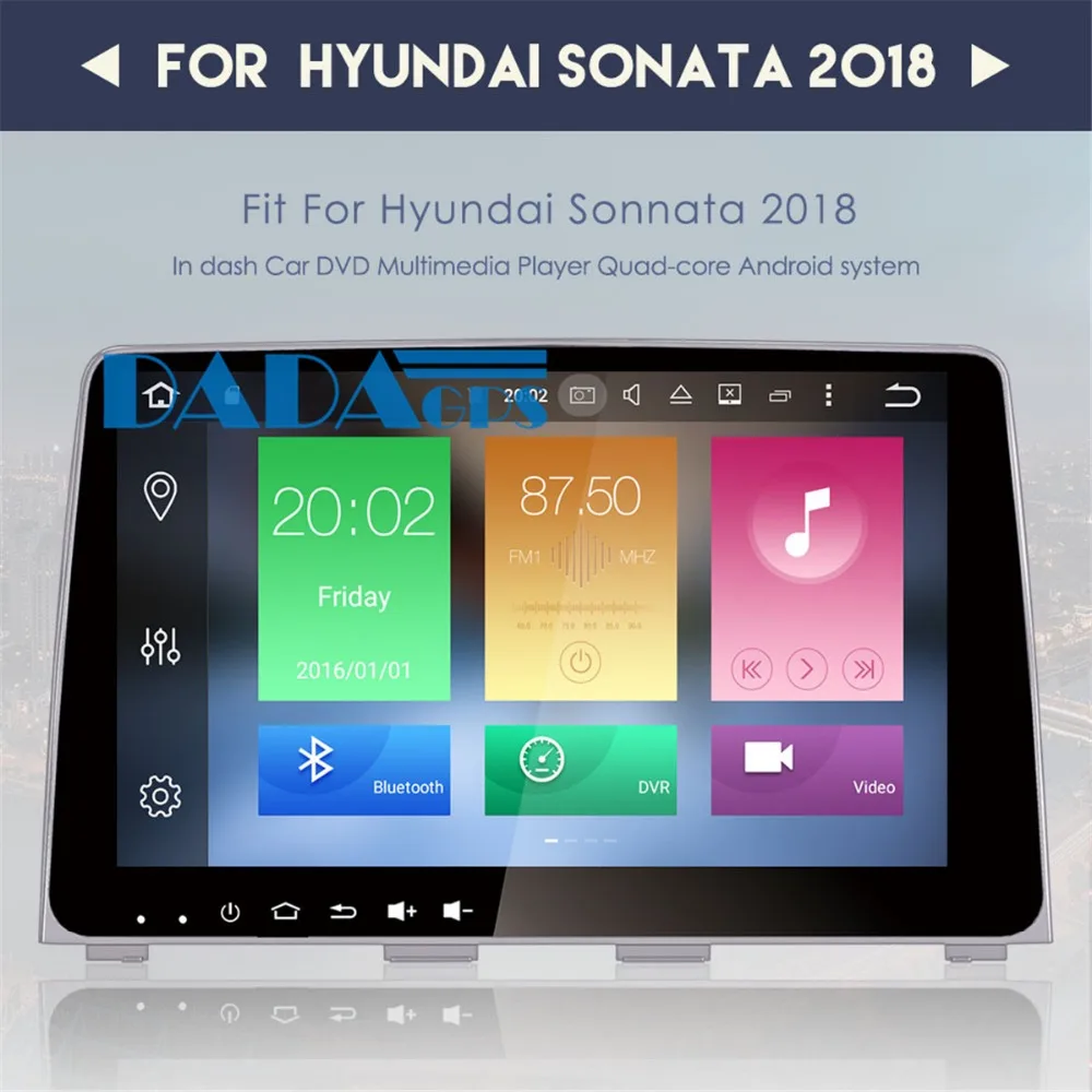 Автомагнитола PX6 2 din Android 9 0 GPS навигация головное устройство для HYUNDAI Sonata 2017 2018 без