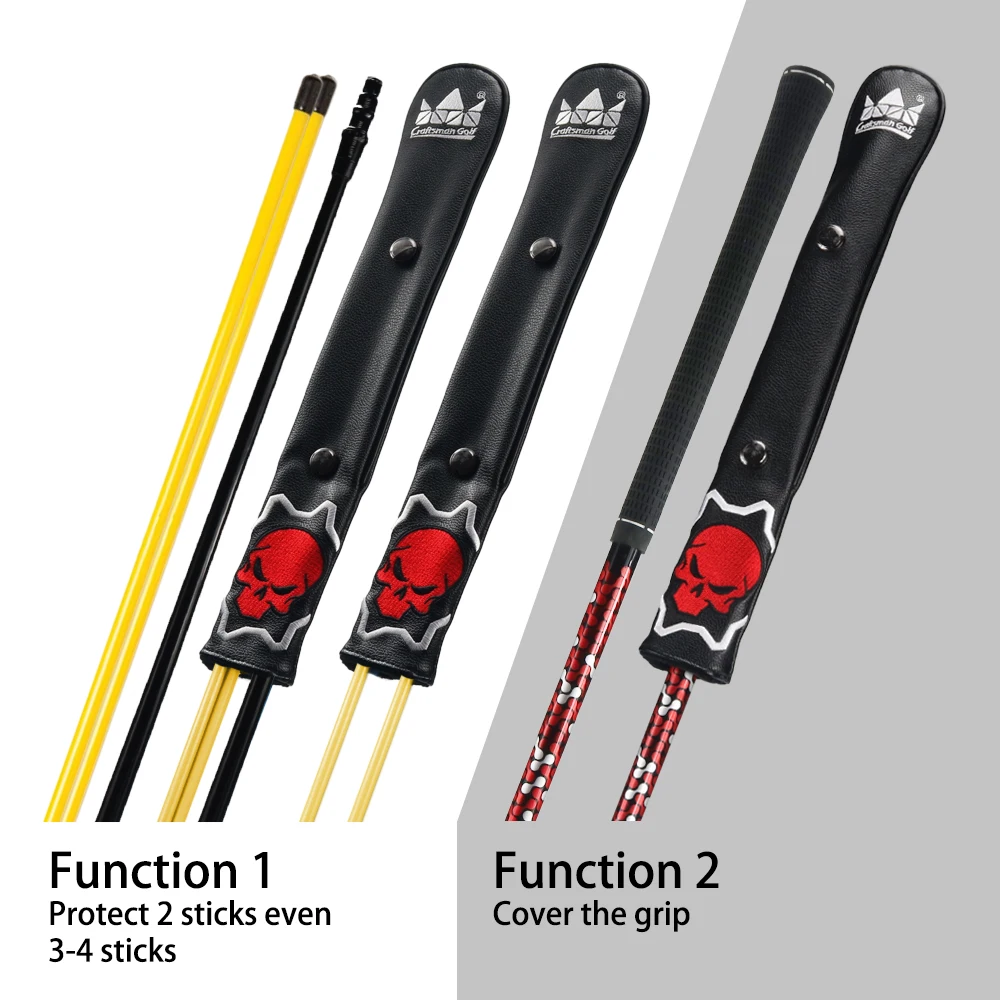 Чехлы для клюшек Golf Alignment Кожаные чехлы ручной работы высокого качества с