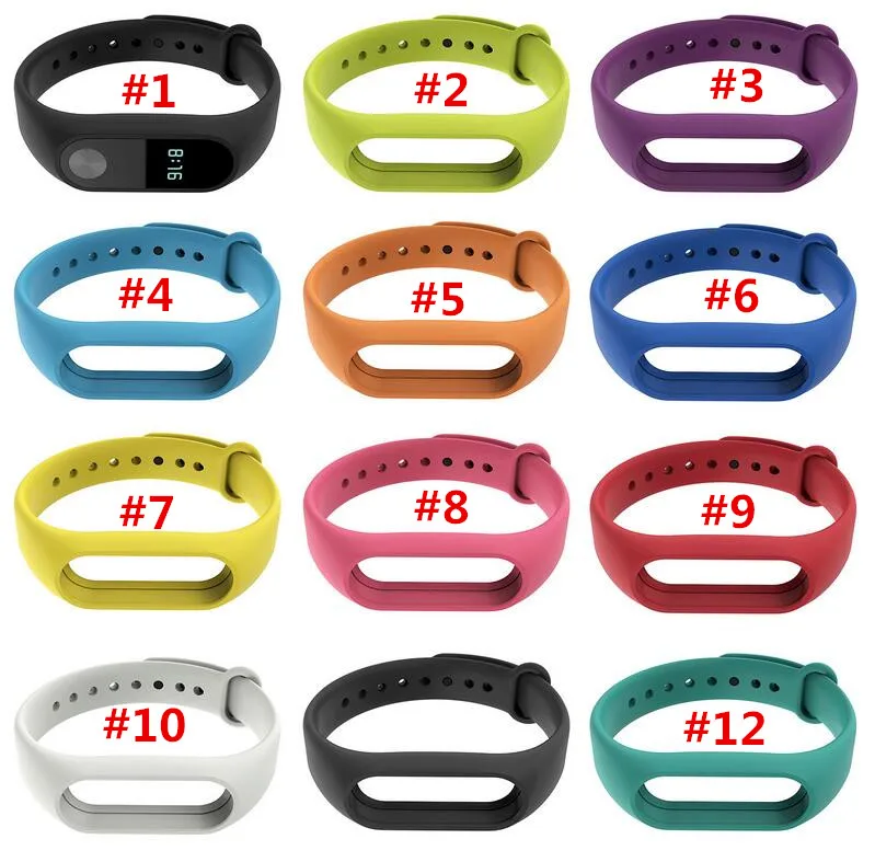200 шт. для Xiaomi mi Band 2 Браслет ремешок mi band 2 Ремешок Браслет замена Смарт-браслет аксессуары для mi Band 2 Силиконовый