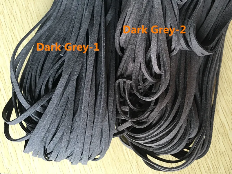 Веревка из искусственной замши 100 ярдов шириной 4 мм цвет коричневый/черный |