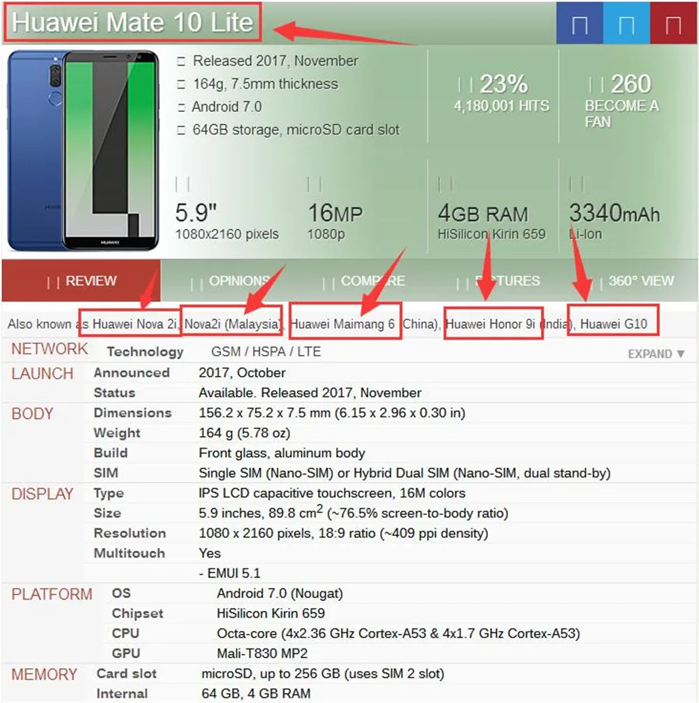 Huawei mate 10 Lite 5,9 дюймов ЖК-дисплей сенсорный экран для huawei G10/G10 PLUS дигитайзер сборка рамка с бесплатными инструментами
