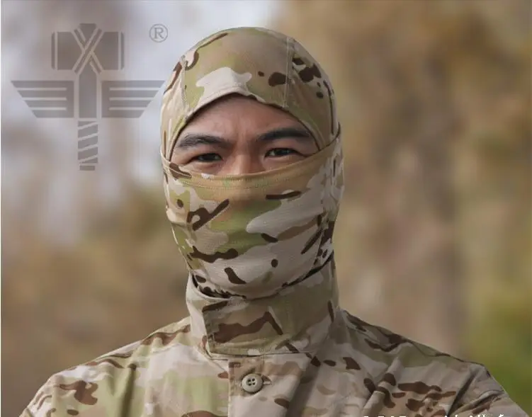 Military Tactical Hunting Camouflage Balaclava Face Mask Airsoft Paintball Gear Motorcycle Ski Cycling Protect Full Face Mask - Цвет: Desert