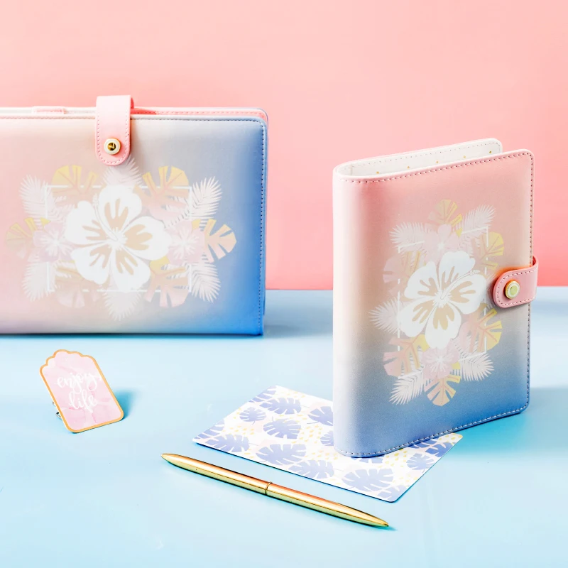 2020 Lovedoki блокнот Dokibook Еженедельный планер A6 розовый цветок 6 колец ежедневник