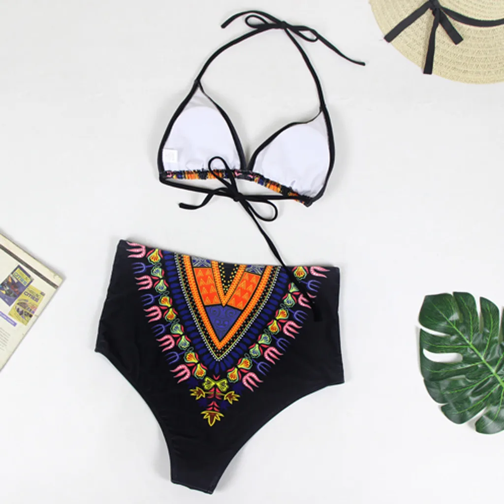 Для женщин носки без пятки с ап бикини из двух предметов пуш купальный костюм