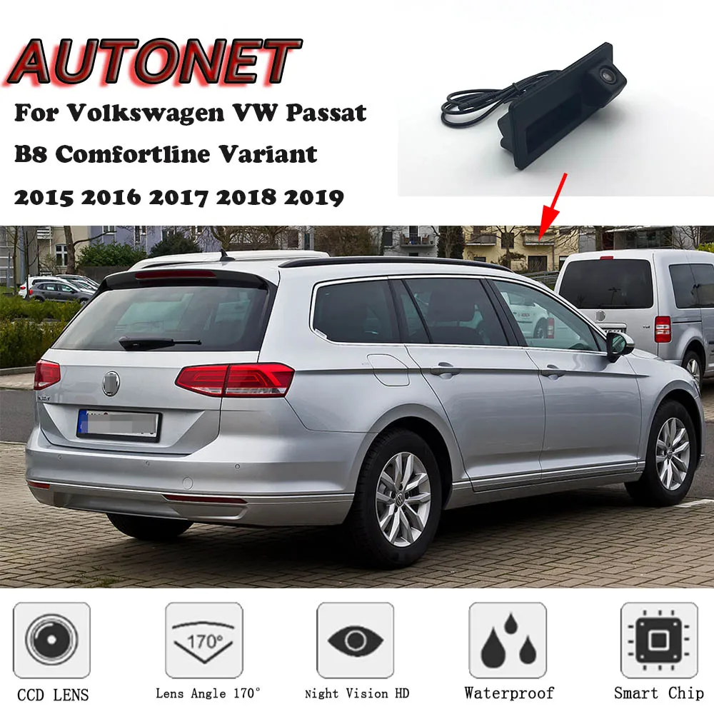 Автомобильная камера заднего вида для багажника Volkswagen VW Passat B8 комфортный вариант