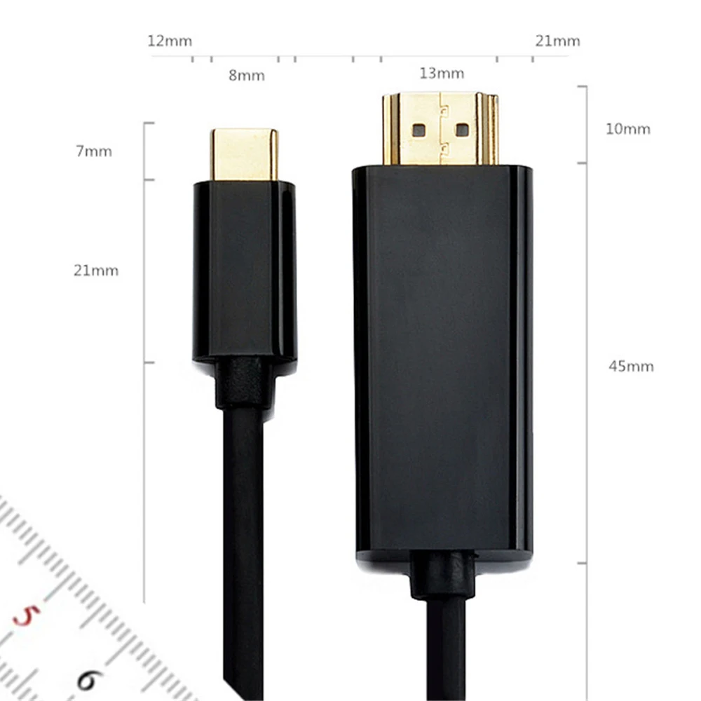 Colohas 1 м 1.8 USB-C 3.1 Тип-C DP режим к HDMI кабель HD 4 К аудио и видео Экран преобразования