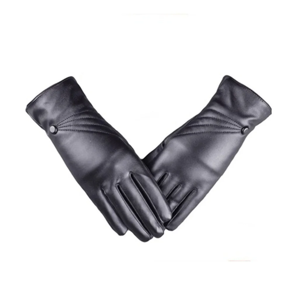 1 пара новинка женский зимний чехол из искусственной кожи супер яркий для пальцев