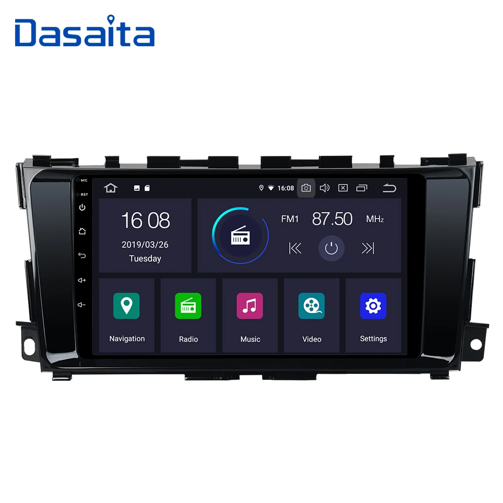 Dasaita Авторадио 1 Din Автомобильный мультимедийный плеер Android 9 0 GPS навигационная