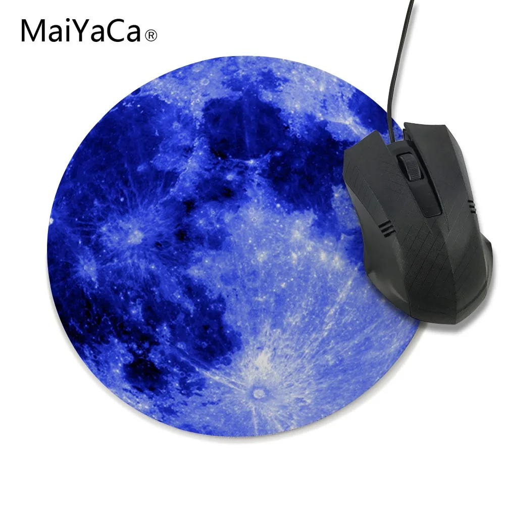 MaiYaCa новинка 2019 портативный игровой коврик для мыши в форме Луны резиновый