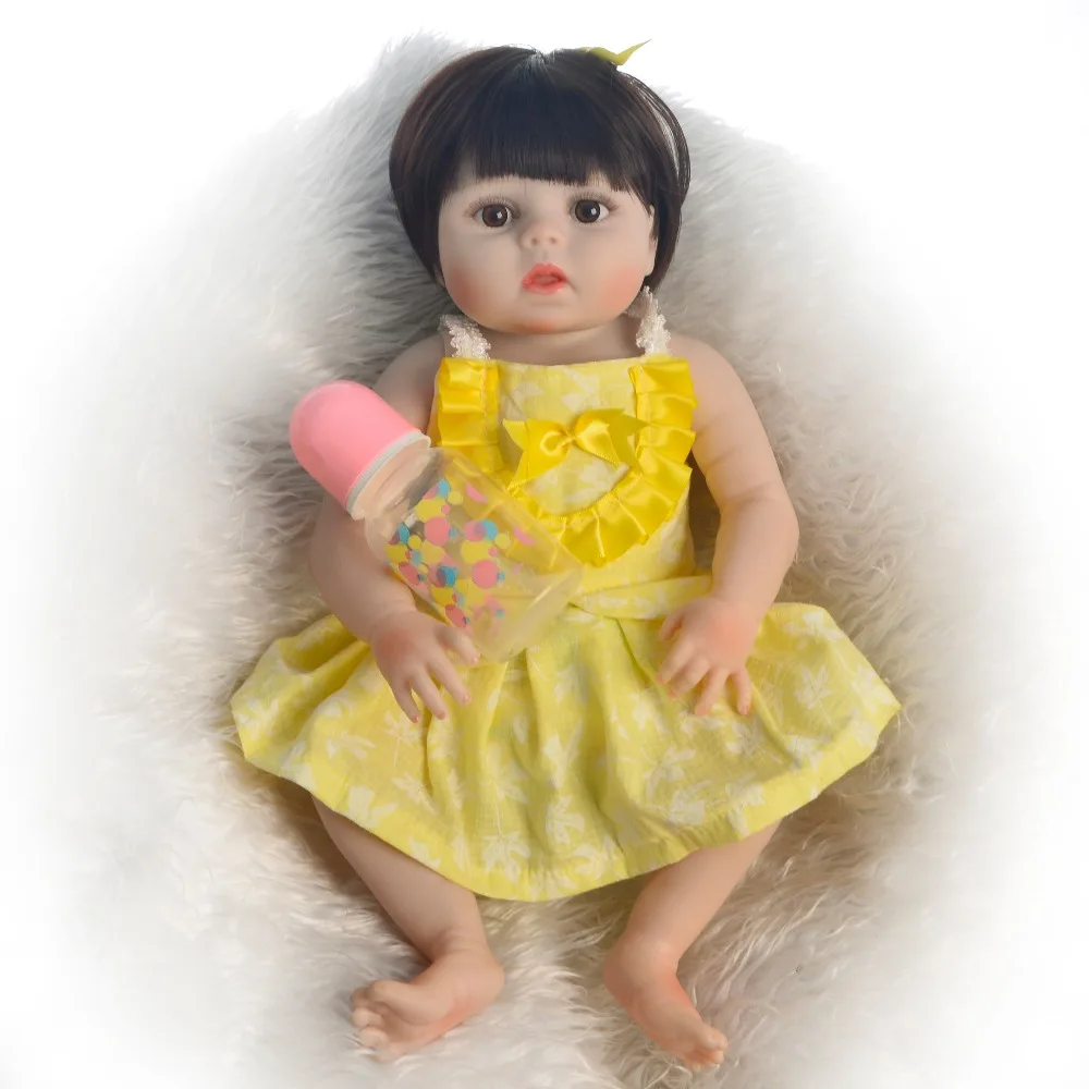 KEIUMI прекрасный 19 дюймов Reborn Baby Doll Игрушки Реалистичная полная силиконовая