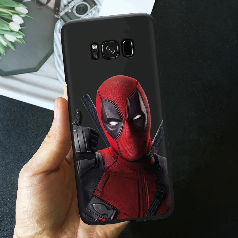 TPU F7005 Классный с героями комиксов Марвел, черный чехол для телефона для samsung A50 A70 S10 S9 S8 плюс S7 A6 Superman Spiderman Batman рисунком ТПУ силиконовый чехол - Цвет: TPU F7005
