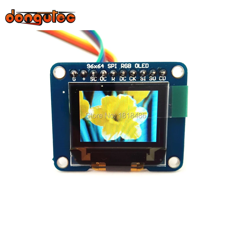 0,95 дюймов 96x64 красный зелёный синий SSD1331 Привод IC OLED коммутационная плата-16 бит (полный) цвет с держателем microSD