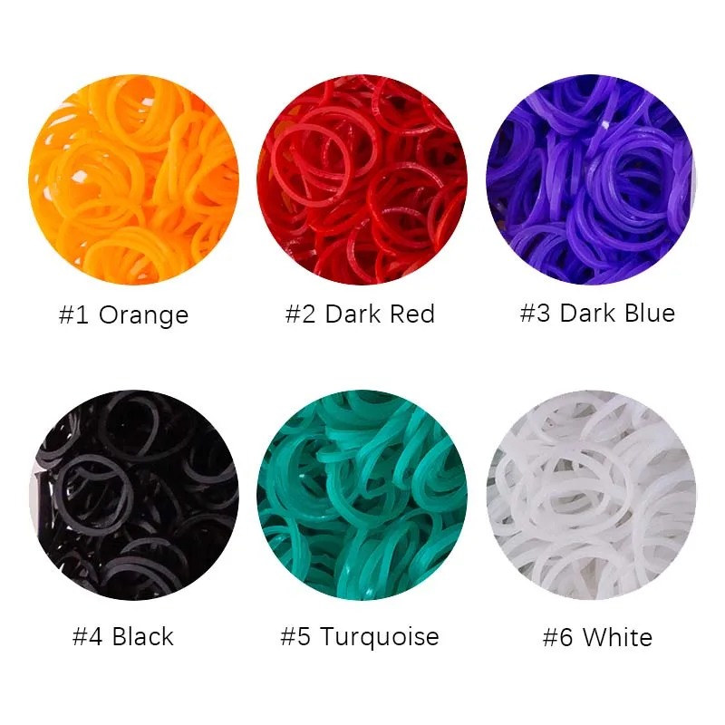 Style-2 1800 шт. DIY игрушки резиновый ткацкий станок набор для детей DIY браслет силиконовые резиновые ленты эластичные радужные тканые ткацкие ленты игрушки детские товары - Цвет: Style-2