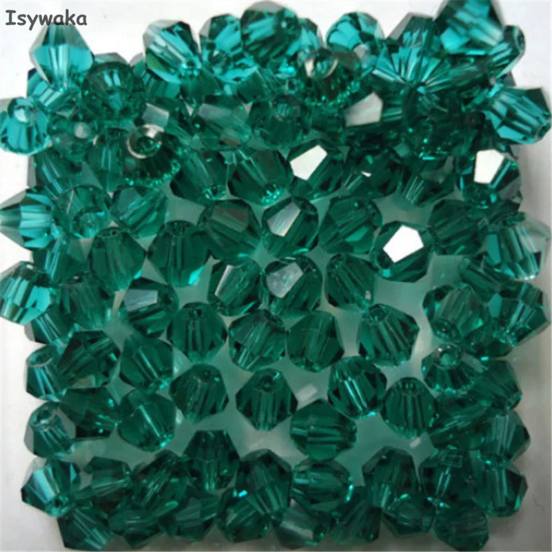 Стеклянные шарики Isywaka Круглые синие зеленые 100 шт. 4 мм|beads loose|beads for diyglass beads |