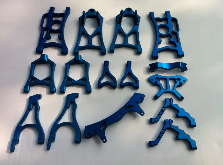 

metal Baja parts for 5B, 5T, 5SC. blue color