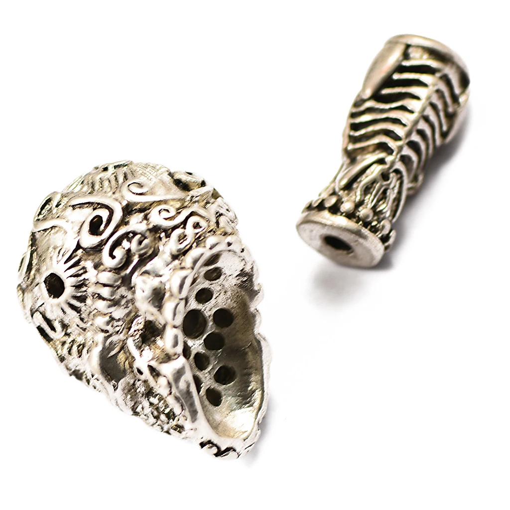 Набор из 3 отверстий тибетский череп гуру бусины для изготовления ювелирных