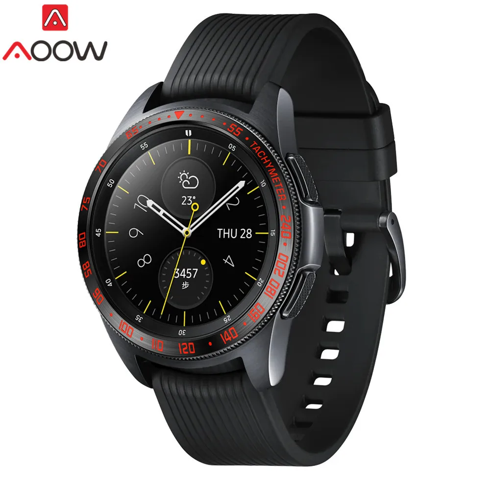 Ободок кольцо стиль для samsung Galaxy Watch 42 мм/шестерни Спорт клейкая крышка против царапин Нержавеющая сталь защита аксессуары
