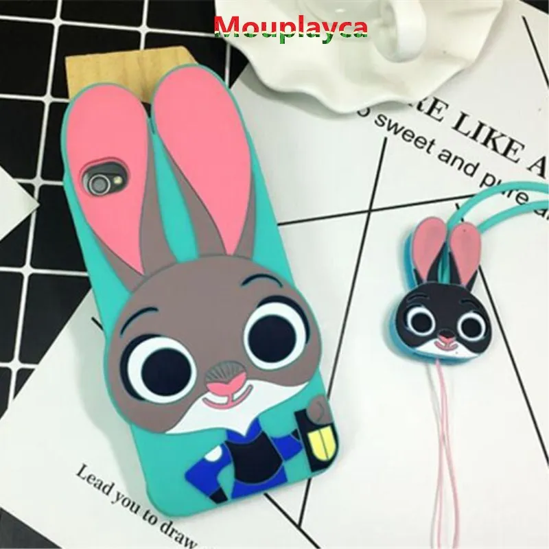 Mouplayca зверополис Джуди чехол для iphone 4 4s кремнезема Тонкий мягкая задняя крышка 5 5s