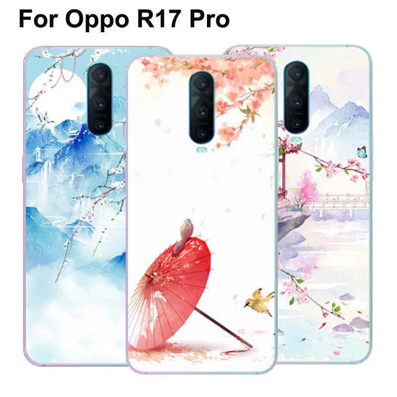 Чехол для Oppo R17 Pro чехол s в кампусном стиле Мягкая силиконовая задняя крышка с