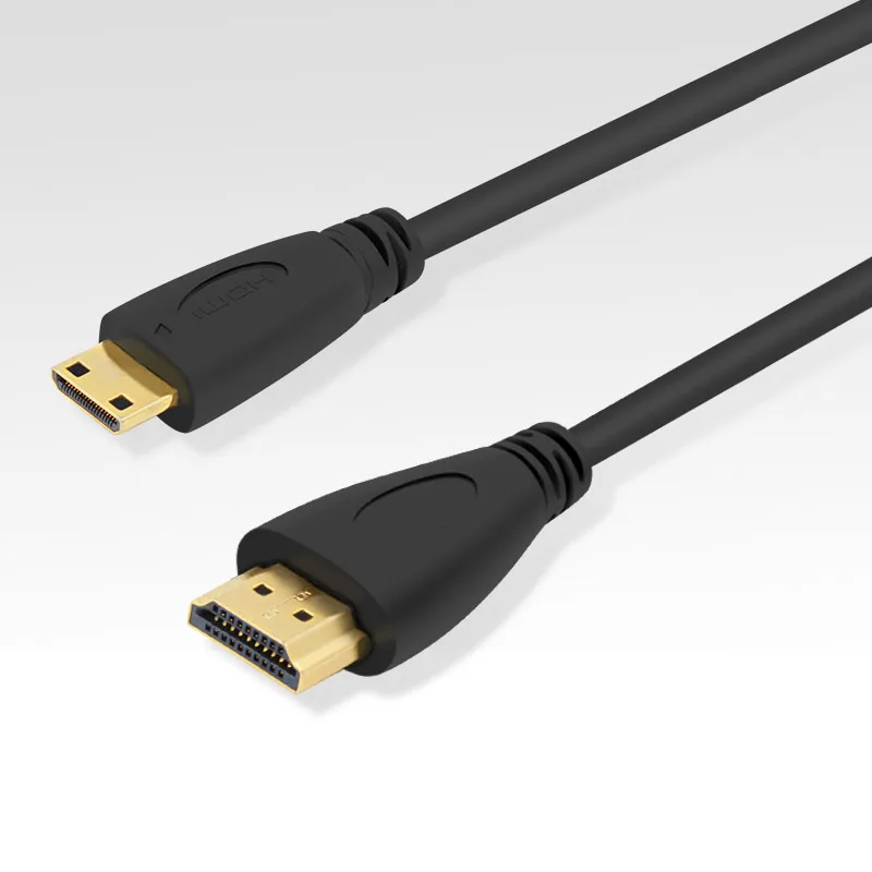 Высокоскоростной позолоченный штекер HDMI в MINI 1 м 5 2 3 Мужской кабель 4 Версия 1080p 3D