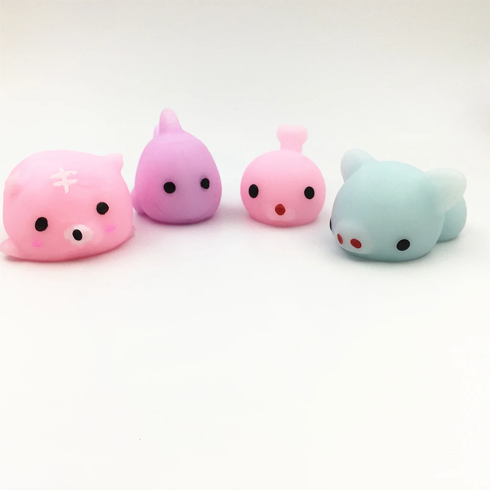 Мини Изменение цвета мягкое милое кошечка антистрессовый мяч сжимает Mochi RIST Abreact