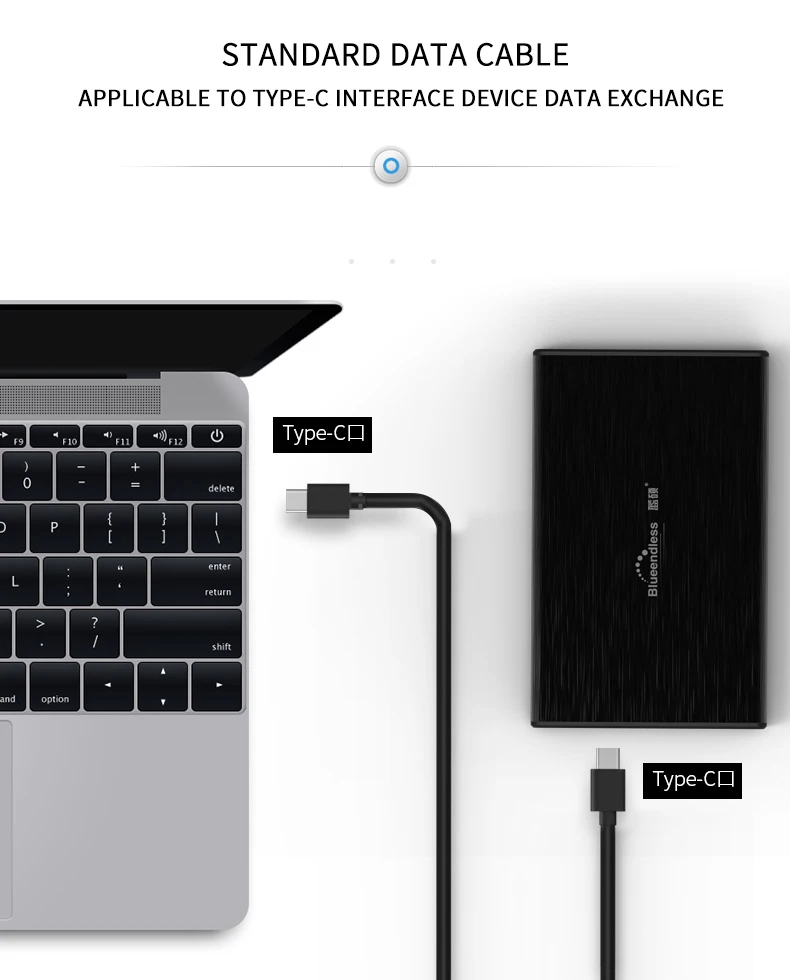 Корпус Hd Externo Sata к usb type C 3,1 HDD коробка HDD 2,5 внешний жесткий диск корпус алюминиевый Hdd коробка/Caddy мм для 9,5 мм 1 ТБ жесткий диск