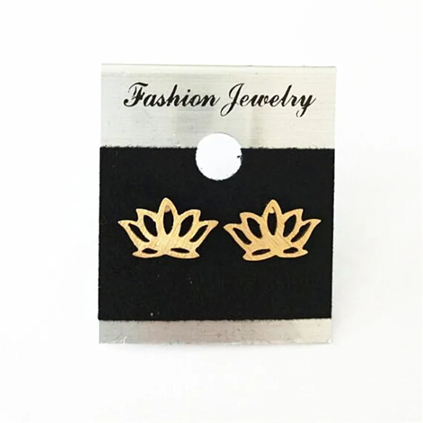 Elegant Crown Stud Earrings Queen Prince Princess Tiny Imperial Push-back Women Party Gift Jewelry Accessories | Украшения и