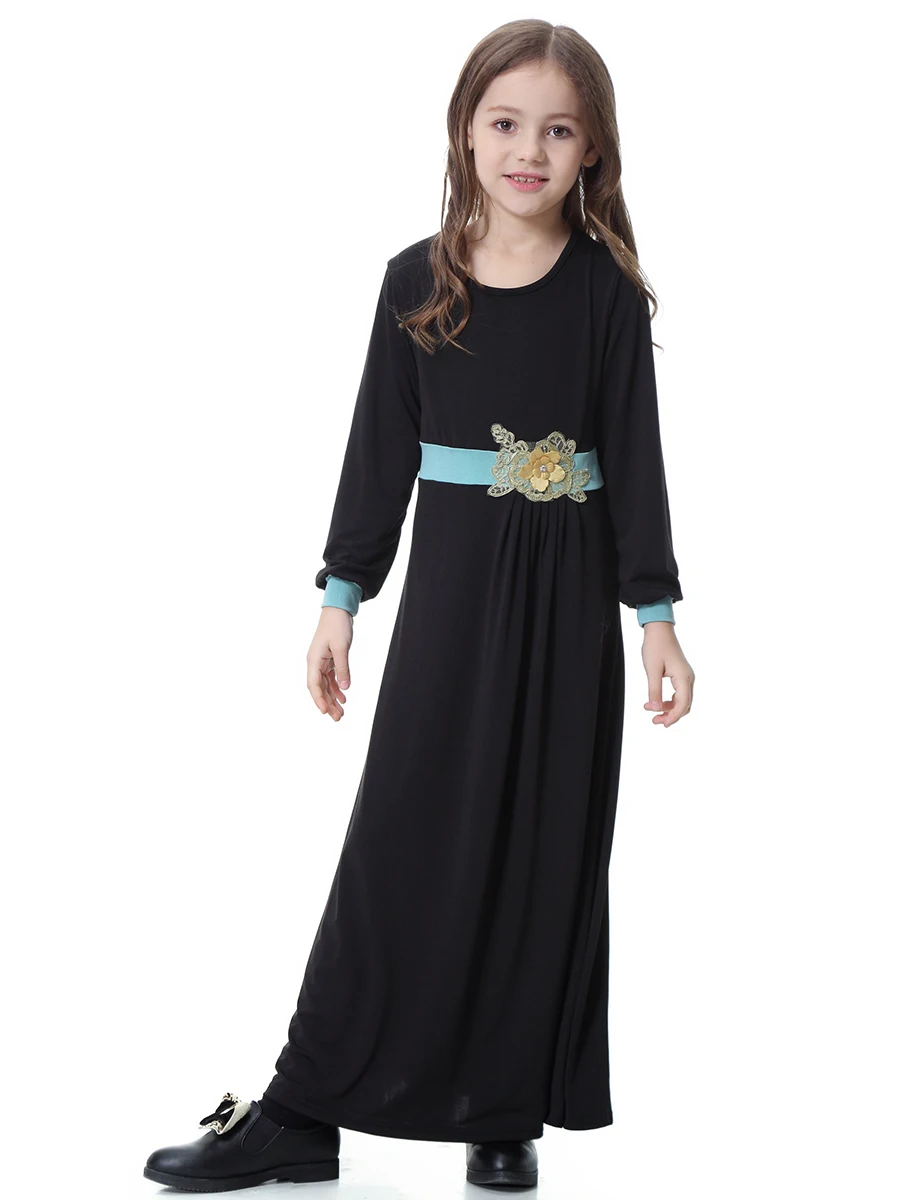 Jubah Ramadan Марокканское арабское платье-макси для девочек мусульманское платье