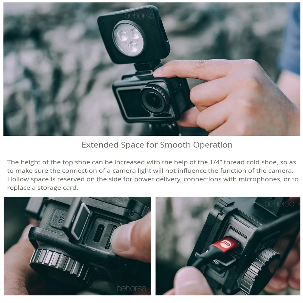 PGYTECH Универсальный защитный чехол для экшн-камеры OSMO для DJI Osmo Спортивная рамка для камеры аксессуары