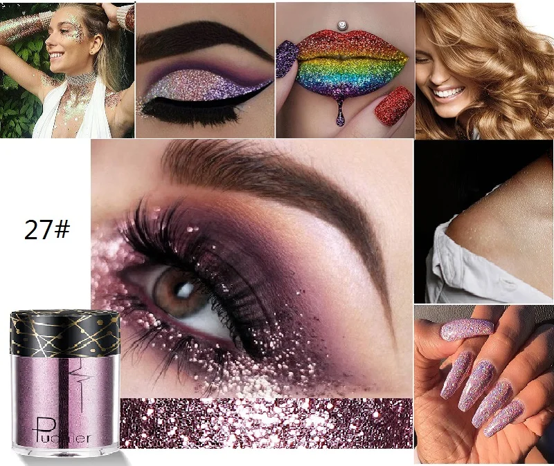 Пудейер 12 цветов блестки Русалочки с блестками для художественной