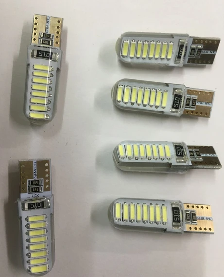 100 * новый автомобильный LED подсветка декодирование T10 показан широкий свет