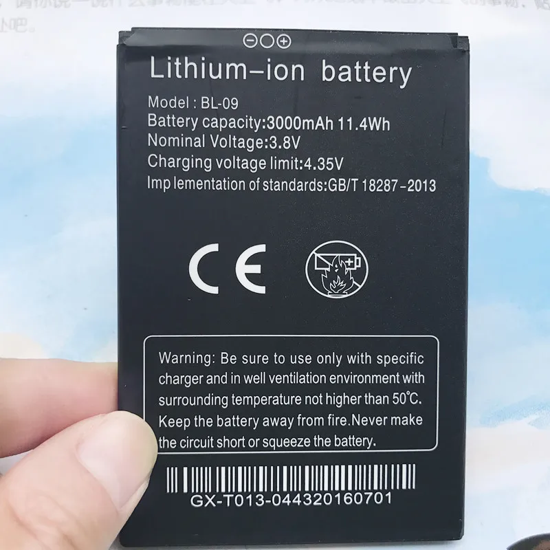 

Оригинальная батарея 3,8 V 3000mAh BL-09 для THL T9 Plus