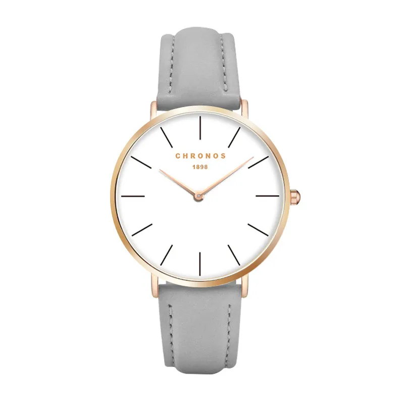 Relogio masculino Элитный бренд Chronos 1898 кварцевые часы Reloj Mujer Для женщин часы Для Мужчин Корпус из розового золота унисекс Montre Femme