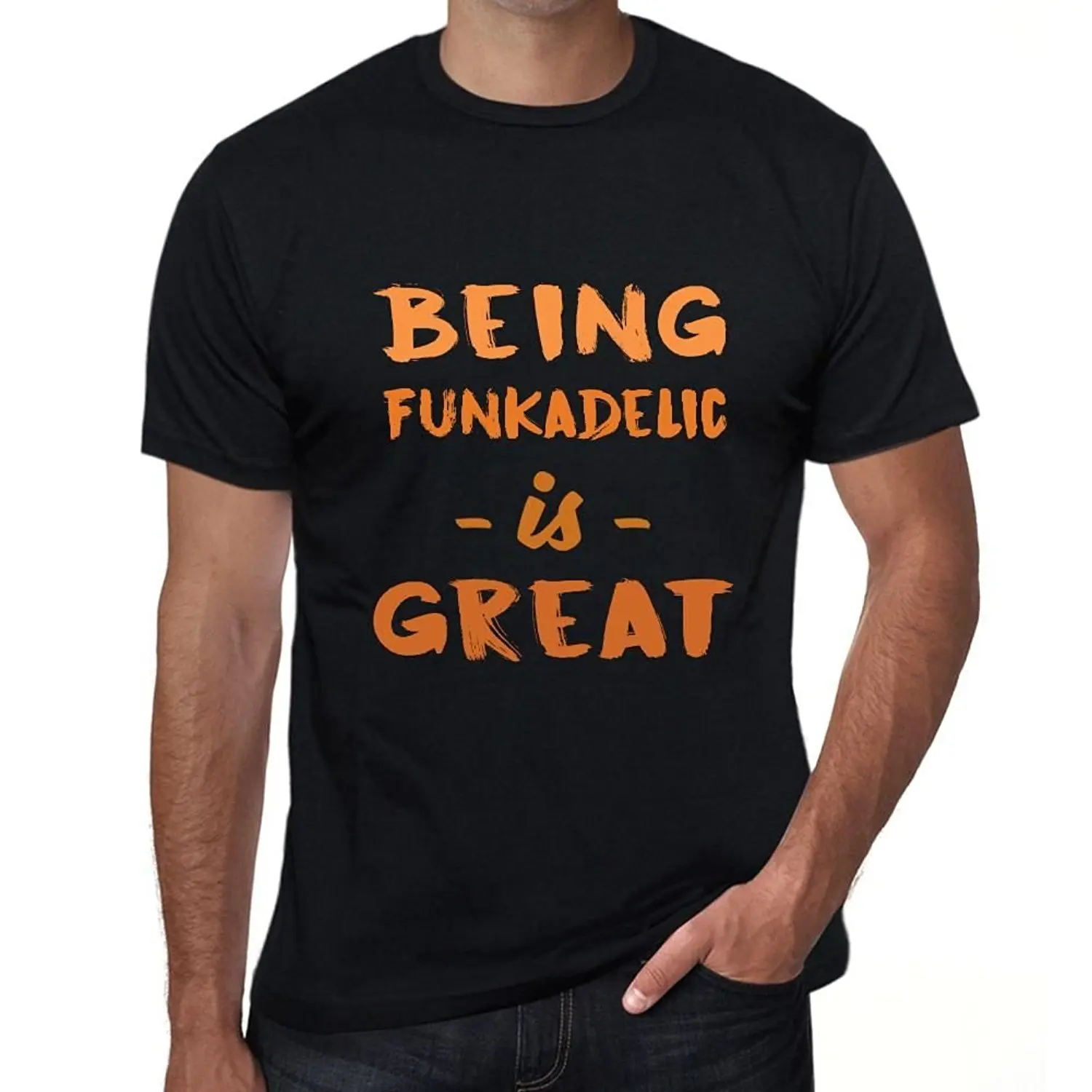 Будучи funkadelic отлично подходит Для мужчин футболка черный подарок на день