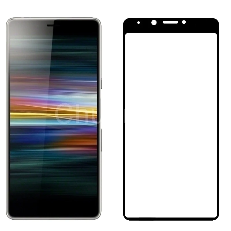 2.5D 9H закаленное стекло премиум класса для Sony Xperia L3 5 7 ''полное покрытие экрана