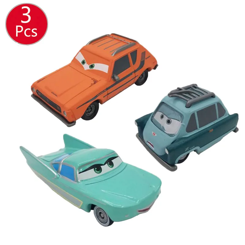 Комплект из 3 предметов 7 см автомобили Ramirez 1 2 Lightning McQueen Disney Тачки 1:55 Diecast