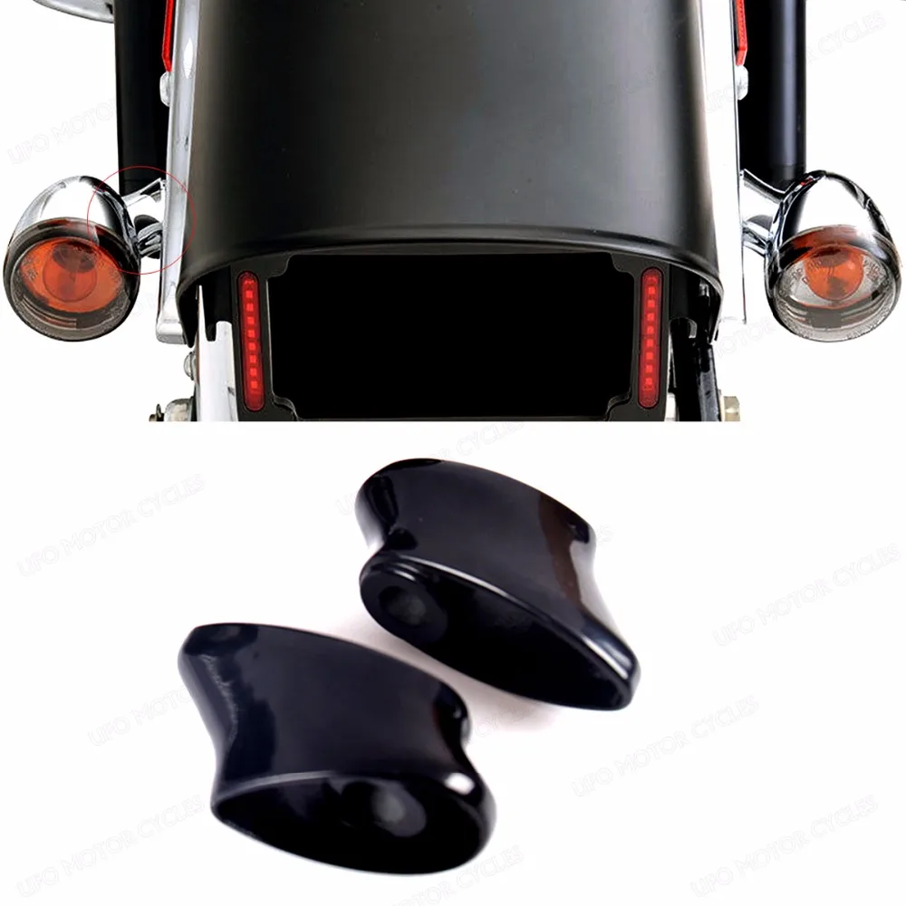Задние черные короткие поворотные одиночные кронштейны для Harley Dyna Softail FXSTD FXDWG|black